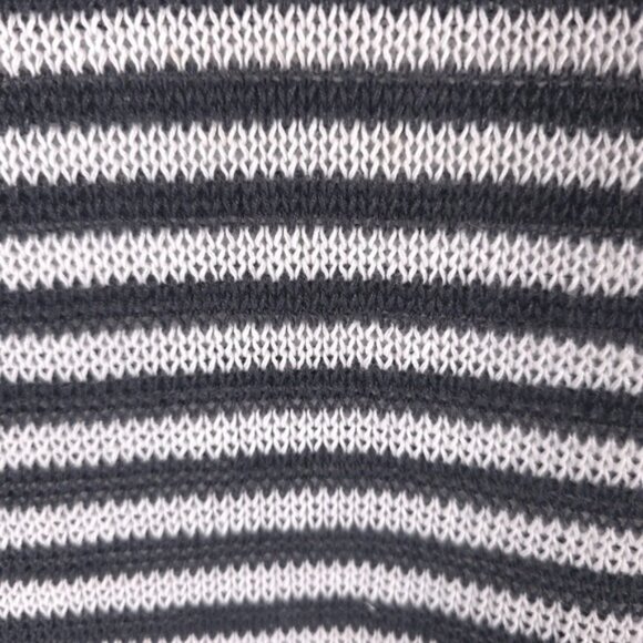 EILEEN FISHER 100% ORGANIC LINEN SS Striped Knit Tunic Top Cover Up Dress MEDIUM - Picture 12 of 13